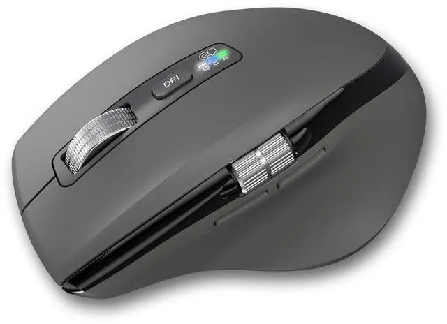 Main image of INFINMIND Wireless Bluetooth Side Scroll Mouse with Multi-Device, Ergonomic Computer Mice with Smart Flying Scroll, Quiet Click for Computer, Laptop, iPad, Tablet, MacBook (Grey)
