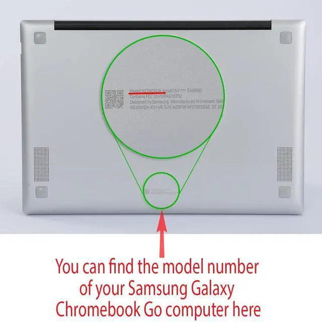 Alt view image 3 of 5 - mCover Case Compatible for 2021~2022 14" Samsung Galaxy Chromebook Go XE340XDA XE345XDA Series Laptop Computers ONLY (NOT Fitting Any Other Samsung Models) - Black