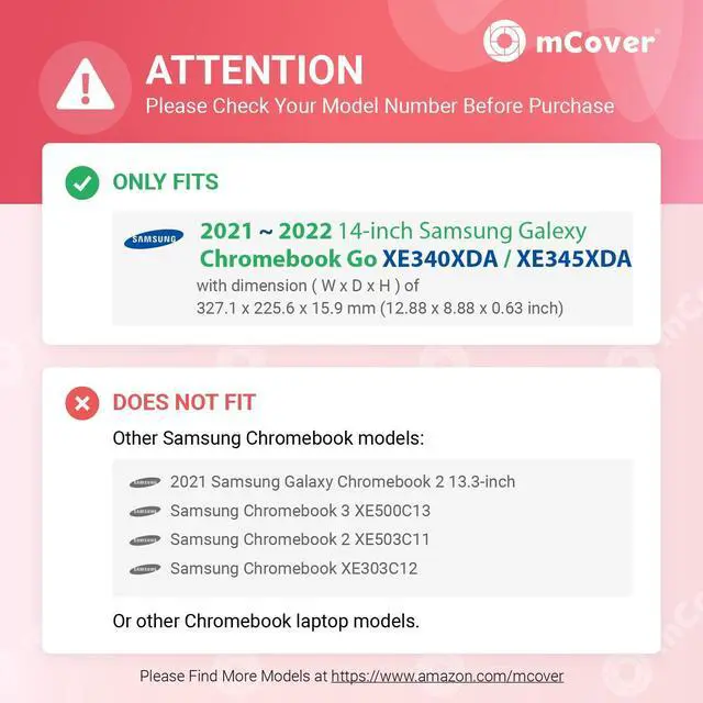 Alt view image 2 of 5 - mCover Case Compatible for 2021~2022 14" Samsung Galaxy Chromebook Go XE340XDA XE345XDA Series Laptop Computers ONLY (NOT Fitting Any Other Samsung Models) - Purple