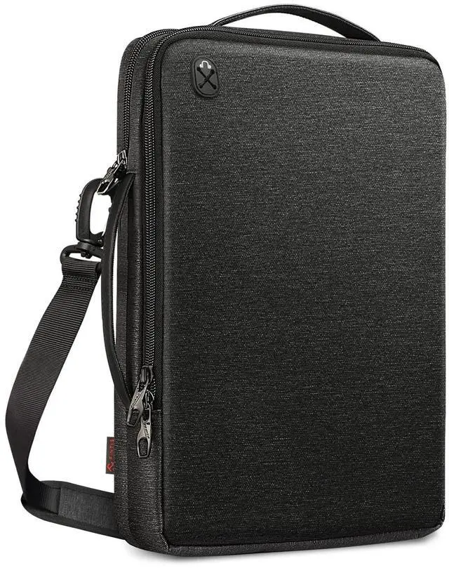 Main image of FINPAC Laptop Shoulder Bag for 14-inch MacBook Pro M4/M3/M2/M1 Pro/Max A2779 A2442 2024-2021, 13'' MacBook Air/Pro, Carrying Case for MacBook Air 15, Surface Laptop, HP, Dell, Acer Chromebook, Black