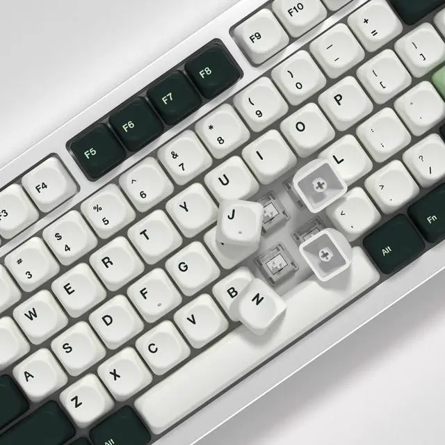 Alt view image 5 of 5 - YMKPVR KBDiy Botanical KOA Profile Keycaps 60 Percent,Dye-Sublimation PBT Green Custom Keyboard Keycap,131 Key Cap Set for Cherry Gateron MX Switches Mechanical Keyboards