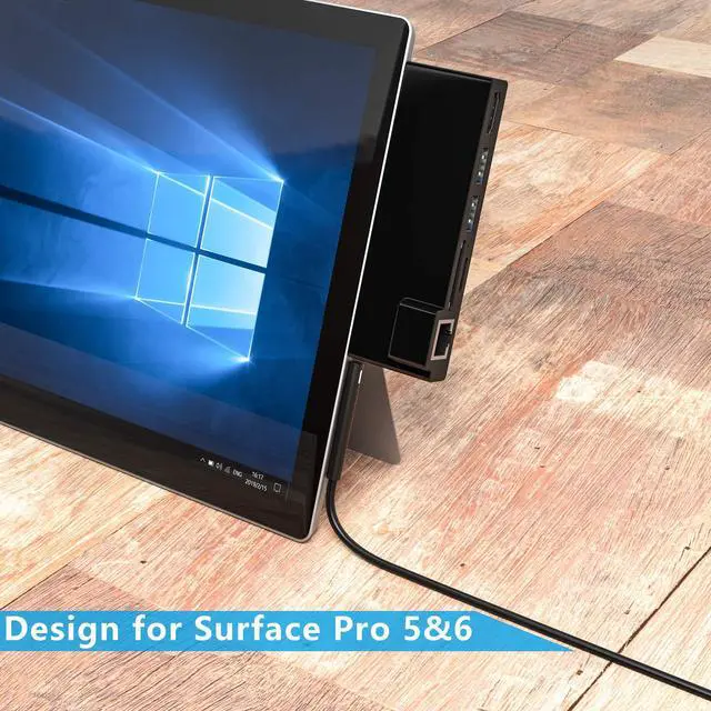 Alt view image 5 of 5 - Portable Dock for Surface Pro 4/5/6 USB Hub Docking Station with 1000M Ethernet Port, 4K HDMI, 2 x USB 3.0 Ports, SD/Micro SD Card Reader,LAN Adapter for The 4th/5th/6th-gen Surface Pro 2016/2017/2018