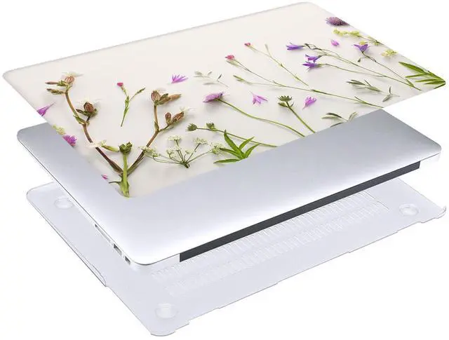 Alt view image 5 of 5 - Laptop Hard Case Compatible with MacBook Pro 13 Inch Case 2015 2014 2013 2012 Release with Retina Display Model A1502 A1425, Plastic Hard Shell Case Cover & Keyboard Cover Skin, Flower