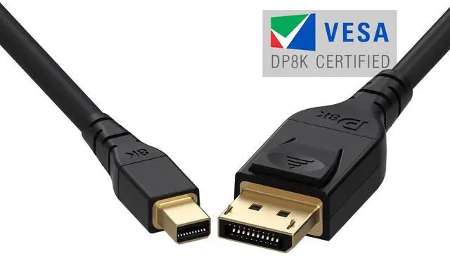 Main image of Infinnet Mini DisplayPort to DisplayPort 1.4 1.4a Cable 8K 60Hz 4K 144Hz 120Hz 160Hz 2K 280Hz 240Hz 1080p 390Hz 360Hz Display Port to Mini DisplayPort DP 1.4 HBR3 HDR VESA Certified Cord, 2m (6 feet)