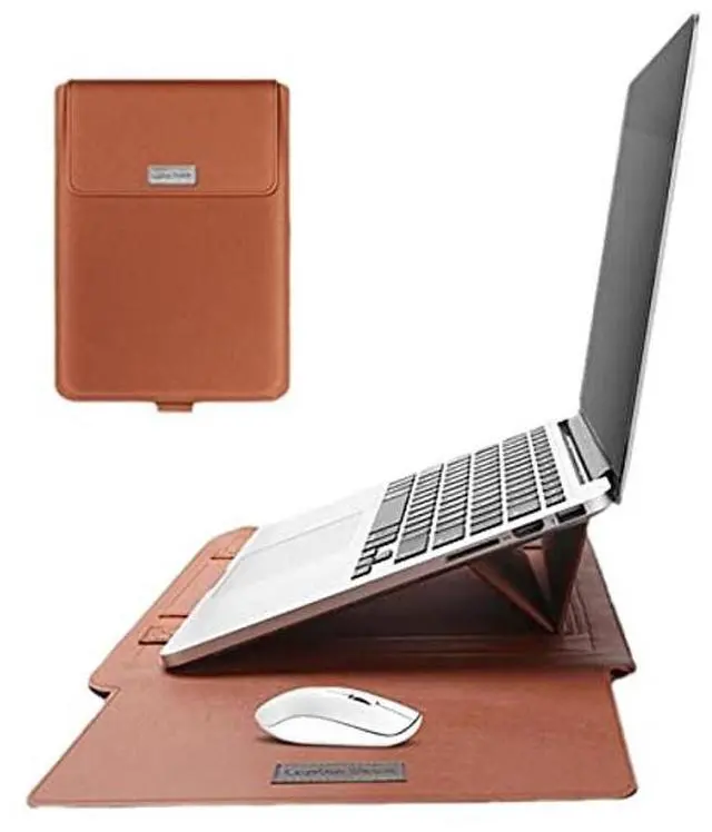 Main image of 13-14 Inch Sleeve Case Cover for MacBook Pro 2016-2020/Surface Laptop 2017/Book 3 13.5", Laptop Slim Bag for 13-14" Lenovo Dell Toshiba HP Acer Chromebook (13-14 inch, Brown)