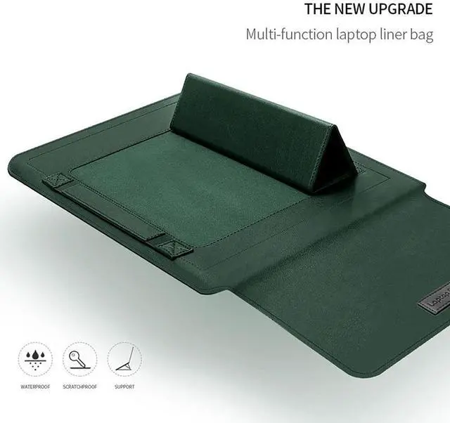 Alt view image 5 of 5 - 13-14 Inch Sleeve Case Cover for MacBook Pro 2016-2020/Surface Laptop 2017/Book 3 13.5", Laptop Slim Bag for 13-14" Lenovo Dell Toshiba HP Acer Chromebook (13-14 inch, Brown)