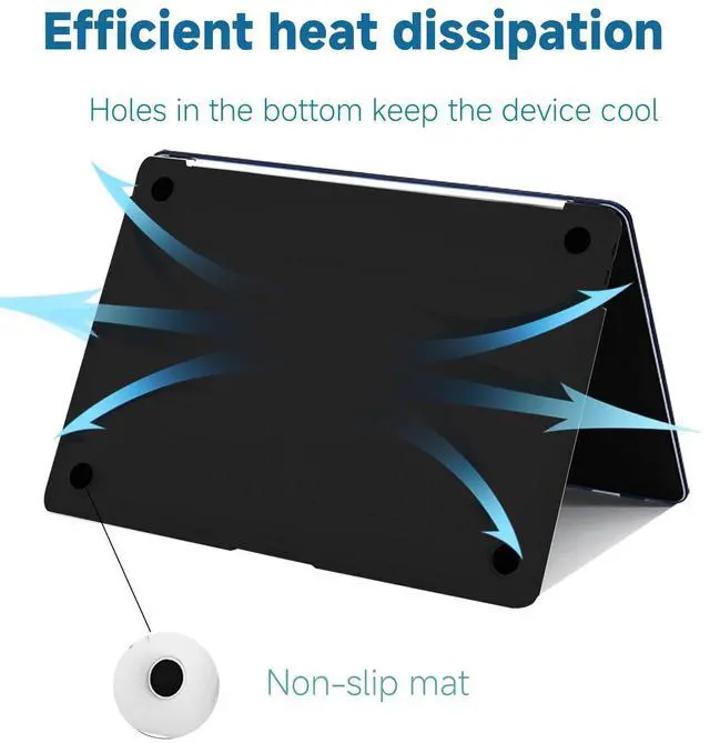 Alt view image 4 of 5 - Fulbrio Arts Compatible with MacBook Pro 13 inch Hard Shell Matte Finish Case Skin, 2022, 2021,2016-2022 Release A2251/A2289/A2338 Slim Matte Finish Hard Shell with Keyboard Cover,Golden Butterfly