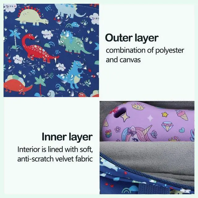 Alt view image 5 of 5 - Kids Tablet Bag for Boy Girls Dinosaur Tablet Sleeve Carrying Case with Handle Shoulder Strap 13 inch Tablet Travel Bag briefcase for iPad 11 10.2 iPad 10th 10.9 Air HD 10 HD 8 Kid Pro tablet