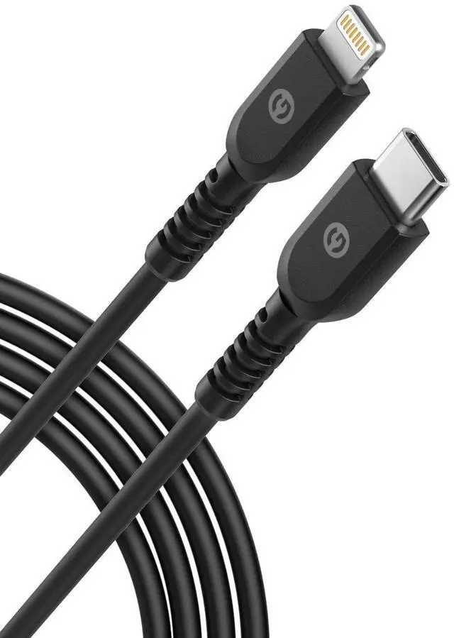 Alt view image 4 of 5 - GALVANOX Short iPhone Charging Cable (2 Pack) Apple MFi Certified USB C to Lightning 1ft Braided Charger Cords Compatible with iPhone 11/12/13/14 Pro Max (Black)