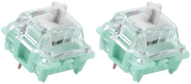 Main image of Zjmehty Gateron Jade Series Dual-Stage Spring Pre Lubed Switches White V3 Pro,3-Pin 38gf Linear/RGB/LED Switches for Mechanical Keyboard(White,36pcs)