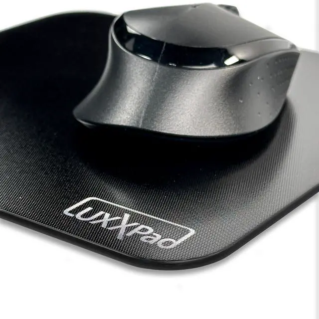 Alt view image 5 of 5 - Glassboard Studio LuxxPad Glass Mouse Pad - Mouse Pad Gaming and Dry Erase Note Taking Pad, Tempered Strong Glass with Rubber Non-Slip Feet for Gaming & Work (Black, 7.5" x 8")