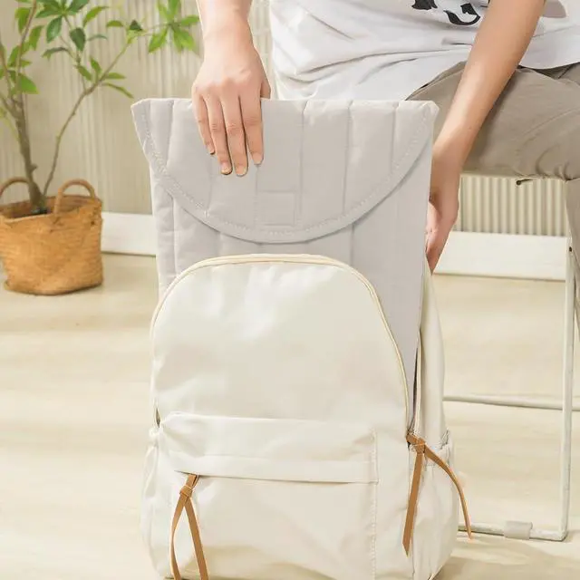 Alt view image 4 of 5 - Puffy Laptop Sleeve 15-16 Inch Grey, Protective Carrying Case for Men and Women, Cute Case Bag Compatible with 15 Inch and 16 Inch Laptops, for MacBook Air M2 M1, Asus/Dell Xps/Lenovo in Cover