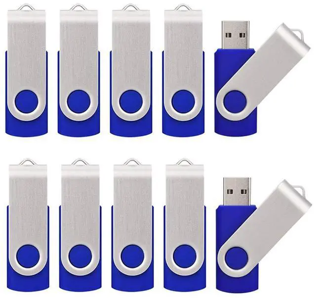 Main image of KALSAN 10 Pack 8GB USB Flah Drive USB 2.0 USB Thumb Drives-Blue