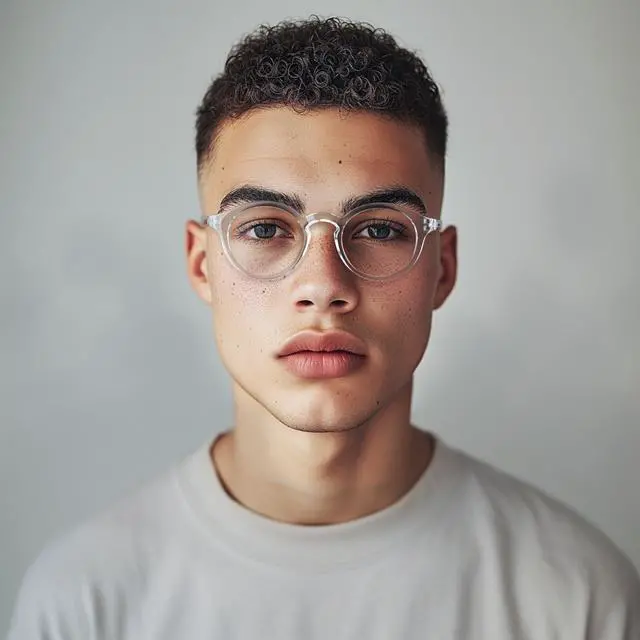 Alt view image 4 of 5 - LONDON MOLE(r) Graduate Blue Light Blocking Glasses - Cool round panto shape - Anti-eyestrain for screens - Unisex with spring hinges