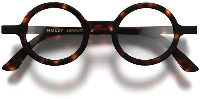 Main image of LONDON MOLE(r) Moley blue light blocking glasses | Cool round shaped blue blockers | Anti eyestrain for screens | Men's Women's Unisex | Spring hinges