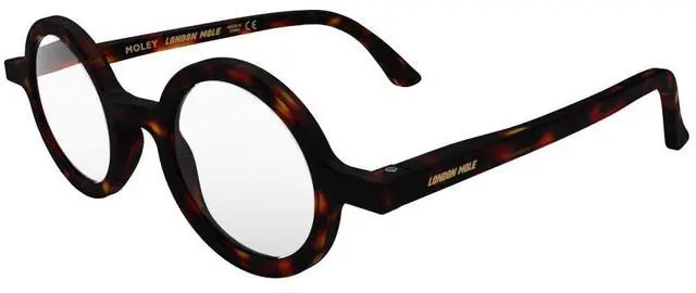 Alt view image 3 of 5 - LONDON MOLE(r) Moley blue light blocking glasses | Cool round shaped blue blockers | Anti eyestrain for screens | Men's Women's Unisex | Spring hinges