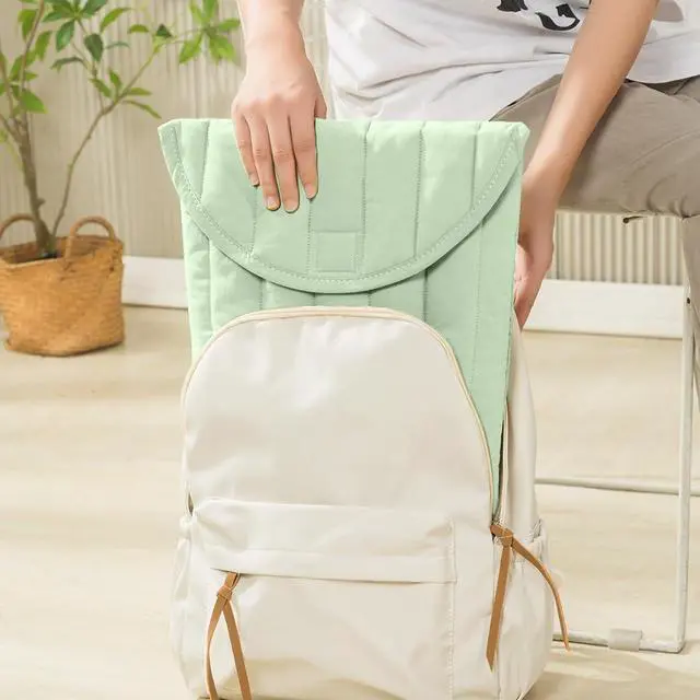 Alt view image 4 of 5 - Puffy Laptop Sleeve 15-16 Inch Mint Green, Protective Carrying Case for Men and Women, Cute Case Bag Compatible with 15 Inch and 16 Inch Laptops, for MacBook Air M2 M1, Asus/Dell Xps/Lenovo in Cover