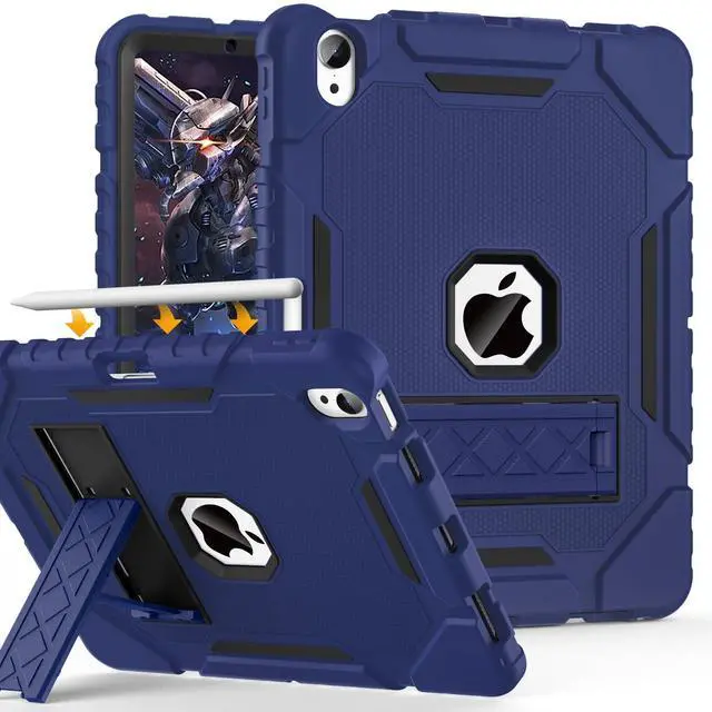 Main image of Grifobes Case for iPad Air 11-inch (M3/M2) 2025/2024, for iPad Air 5th/4th Generation 2022/2020 10.9", Heavy Duty Rugged Cover with Stand/Pencil Holder for i Pad Air 6th 5 4 Gen (Navy Blue)