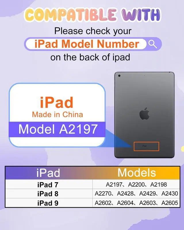 Alt view image 2 of 5 - Lotadilo Cute Case for iPad 9th/8th/7th Generation - Silicone 3D Design for Girls Women Teens Girly Kawaii Funny Cartoon Soft Stand for iPad Case 9th/8th/7th Generation with Lanyard 10.2 Inch,Red