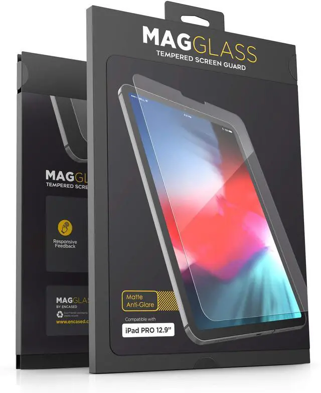 Main image of magglass iPad Pro 12.9" Tempered Glass Matte Screen Protector (2020, 2021 & 2022) Fingerprint Resistant Anti Glare Screen Guard (Case Compatible)