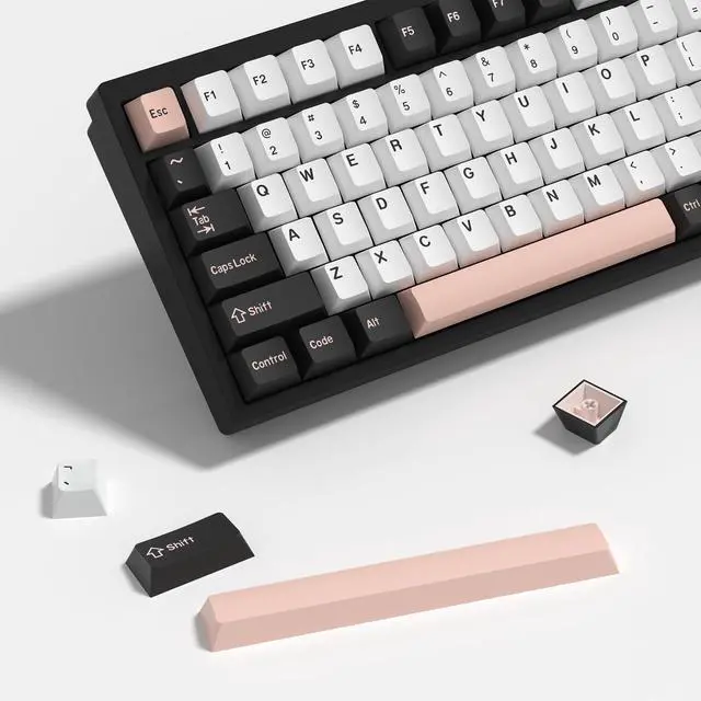 Main image of KBDiy Olivia Female keycaps PBT Double Shot Keycap Set,174 Keys Pink Keycaps 60 Percent Cherry Profile Keycap for 61/64/68/84/87/100/104/108 Mechanical Keyboard