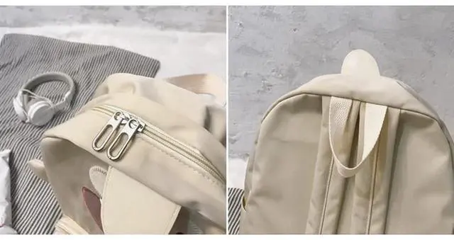 Alt view image 5 of 5 - KOWVOWZ Kawaii Frog Large Novelty Backpack Girl Boy Teen Cute Fuuny Panda Animal High School Backpack Laptop Waterproof Bookbag (Frog)