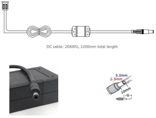 Alt view image 5 of 5 - HIGH POWER(r) HPA-601250U3 REV:A36 Universal 100V-240V AC Input to 12V DC 60-Watt Output Fanless Power Adapter