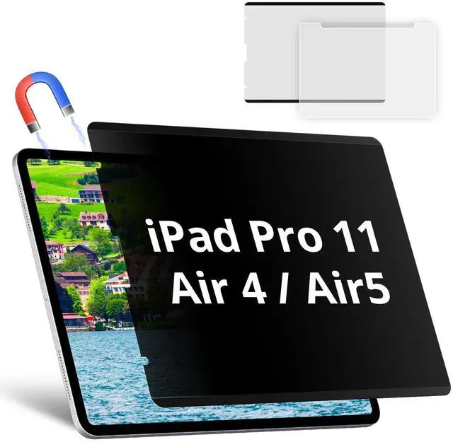 Main image of Magnetic Privacy Screen Protector Compatible with iPad Pro 11/Air4/Air5 10.9 In 2018-2022, Anti Glare Blue Light Film Anti-Spy Filter, Bubble-Free Shield Easy Install Guard Removable Cover