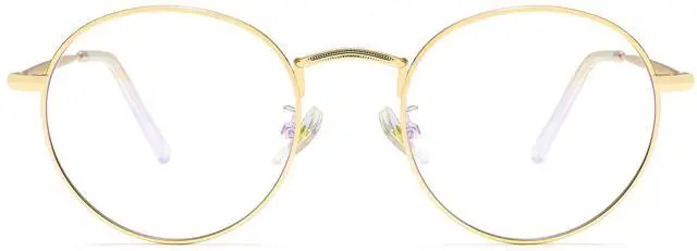 Main image of KINGSEVEN Blue Light Blocking Glasses Ultra-Light Frame Anti-Eye Fatigue UV Glasses For Women And Men (ML4526-Gold)
