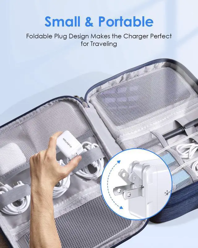 Alt view image 3 of 5 - LENTION 18W USB C Wall Charger Fast Charging Type C Charger Block PD Power Adapter for iPhone 11/12/13/14/Pro Max, XS/XR/X, iPad Pro, AirPods Pro, and More (White)