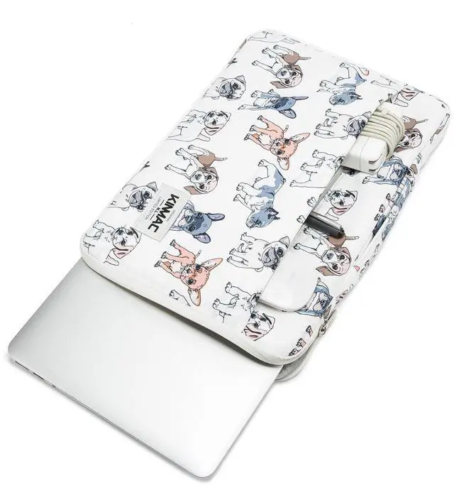 Alt view image 3 of 5 - Kinmac 360° Protective Laptop Sleeve Case Bag Cover with Handle for MacBook Pro 16 inch,16 inch HP,Lenovo,Dell,ASUS,Acer Ultrabook and Business Laptop (Dogs)