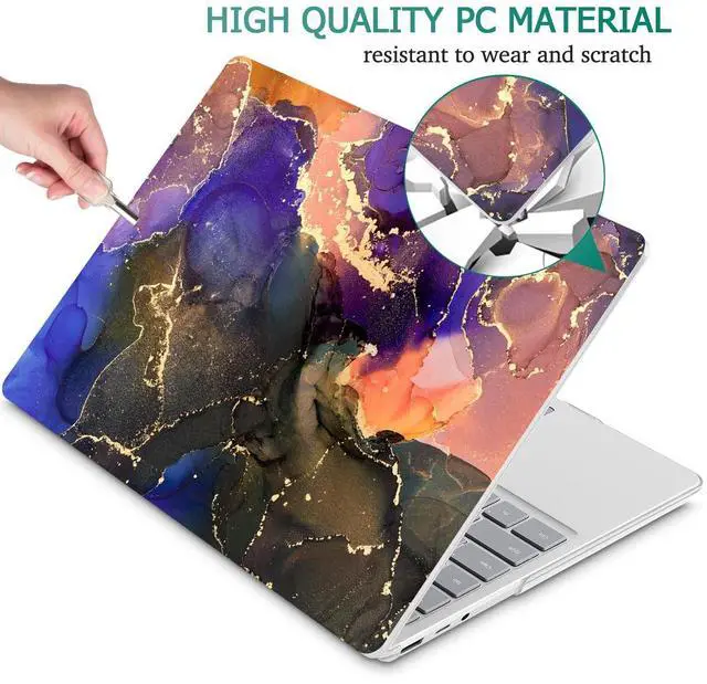 Alt view image 4 of 5 - May Chen Compatible with Microsoft Surface Laptop Go 3/2/1, 12.4 Inch Model 1943/2013 (2023/2022/2020 Release), Plastic Hard Shell Case with Screen Protector + Keyboard Cover, Dream Fluid Art