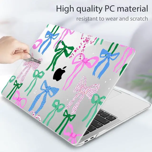 Alt view image 5 of 5 - May Chen Compatible with MacBook Air 13 inch Case 2022 2021, 2020-2018 Release Model: M1 A2337 A2179 A1932, Plastic Hard Shell Case Cover for Mabook Air 13 inch with Retina Dispaly, Colorful Bows