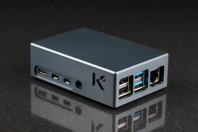 Alt view image 3 of 5 - KKSB Raspberry Pi 4 Case | CNC Machined Aluminum Raspberry Pi Enclosure with Built-in Heatsink