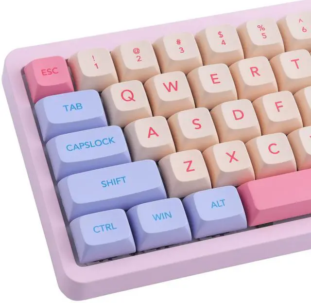 Main image of Hyekit Marshmallow Keycaps - 132 Keys, Dye-Sublimation, Cute Design, XDA Profile, Cherry Gateron MX Switch Compatible