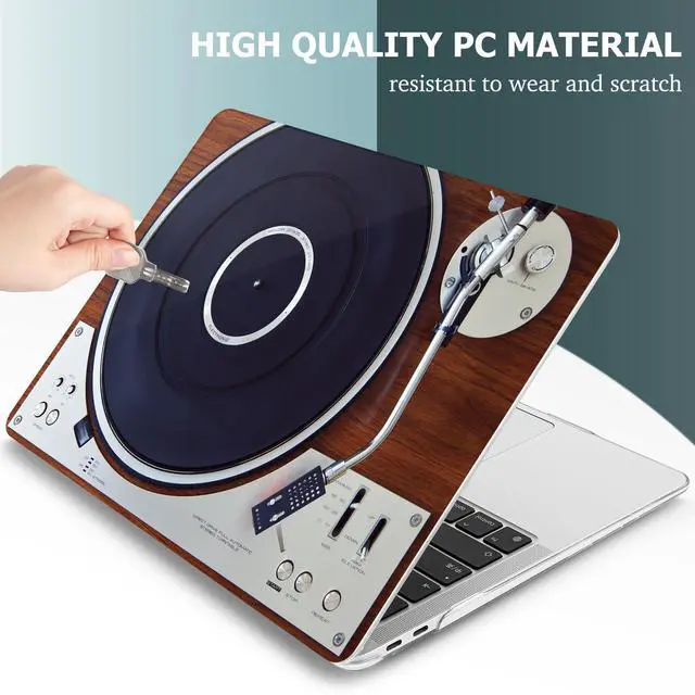 Alt view image 4 of 5 - May Chen Compatible with New MacBook Air 13 inch Case 2021, 2020 2019 2018 Release Model: M1 A2337 A2179 A1932, Hard Shell Case Cover for Mabook Air 13 inch with Retina Dispaly, Retro Music Machine