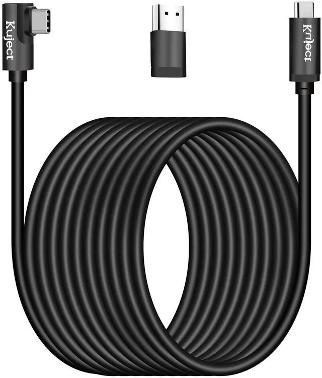 Main image of Kuject Link Cable 20FT Compatible for Quest 3S/3, Quest 2/Pro, Pico 4, VR Headset Accessories Cable for Rift S/Steam VR Games, USB 3.0 Type C to C High Speed Data Transfer Charging Cord for Gaming PC