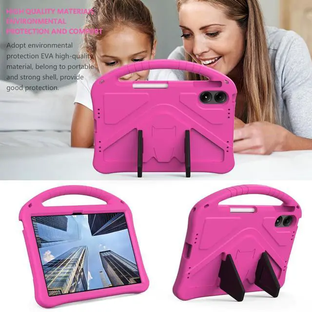 Alt view image 3 of 5 - Kwamaz for Onn 12.1 inch Tablet Pro Case 2024 (Model: 100146663), EVA Shockproof Cover for Walmart Onn Surf 12.1'' Tablet Case, with Strap Handle, Pink