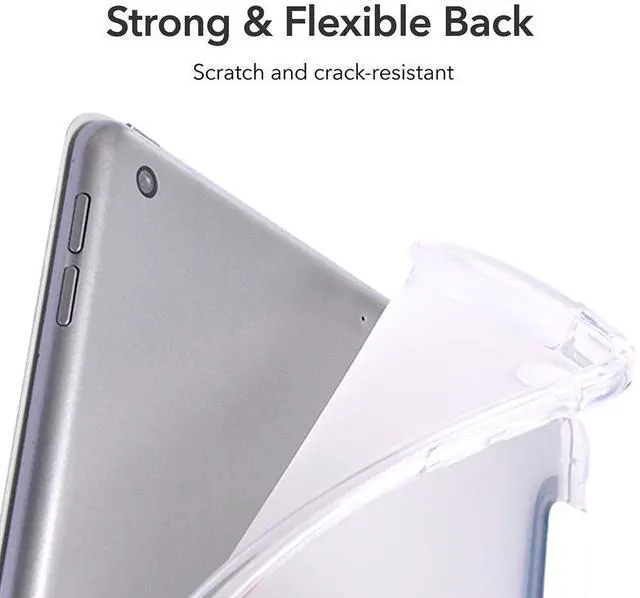 Alt view image 4 of 5 - Idocolors Pad Case Cactus&Heart White for iPad 7/8/9th Gen (10.2 Inch) Anti-Scratch Shockproof with Pencil Holder Lightweight Smart Trifold Stand Cover