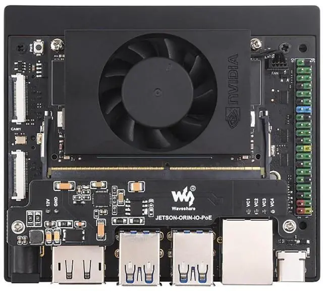 Alt view image 5 of 5 - POE Expansion Board for NVIDIA Jetson Orin Nano/NX Mini Body Saves Even More Space Network Connection and Power Supply Provided for Jetson Orin