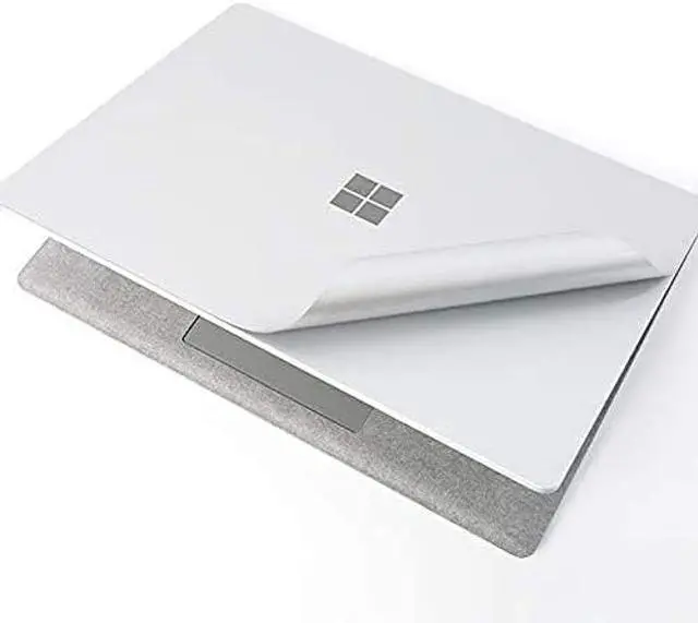 Alt view image 2 of 5 - XSKN Pure Color Full Body Bubble Free Computer Vinyl Decal Sticker Cover Protective Skin for Microsoft Surface Laptop 1 2 3 4 5 Model Computer (Surface Laptop 1&2 13.5 inch, Silver)