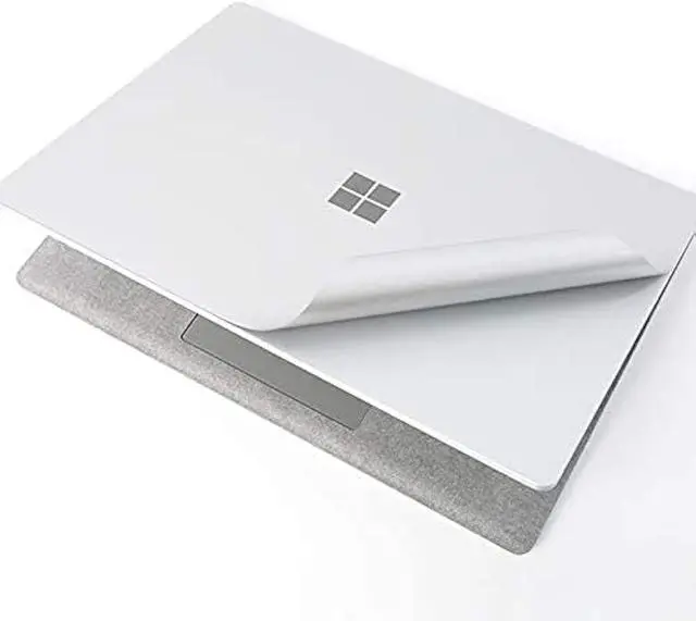Main image of XSKN Pure Color Full Body Bubble Free Computer Vinyl Decal Sticker Cover Protective Skin for Microsoft Surface Laptop 1 2 3 4 5 Model Computer (Surface Laptop 1&2 13.5 inch, Silver)
