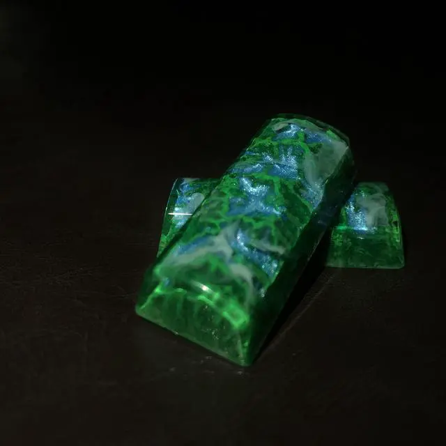 Alt view image 3 of 4 - LINWIN Custom Keycap, Green Valley Keycap for MX Mechanical Keyboard, Unique Gifts for Friends