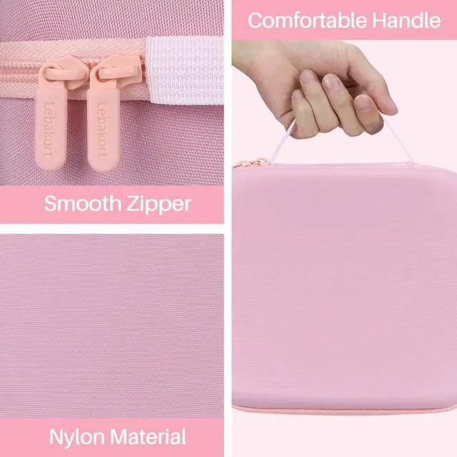 Alt view image 5 of 5 - Lebakort Hard Case Compatible with Canon SELPHY CP1500 CP1300 CP1200 Compact Photo Printer (Pink Case)