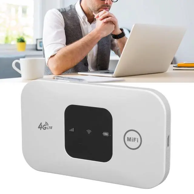 Alt view image 3 of 5 - Jauarta Portable WiFi Hotspot Device, High Speed White Portable Small 4G Mobile WiFi Hotspot Router, for Phone Laptop Desktop Tablet