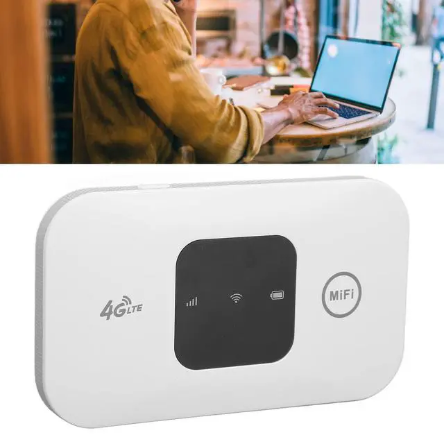 Alt view image 4 of 5 - Jauarta Portable WiFi Hotspot Device, High Speed White Portable Small 4G Mobile WiFi Hotspot Router, for Phone Laptop Desktop Tablet