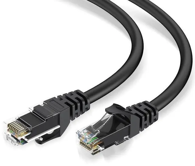Main image of LinkNexa Cat 6 Ethernet Cable 82ft, High Speed 10Gbps Network Cable, UTP 24AWG Flexible RJ45 LAN Internet Cable for Computer, Router, Modem, PS4/5, Xbox, Gaming, Black