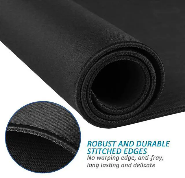 Alt view image 5 of 5 - LL-COEUR XXL Black Mouse Pad Gaming Keyboard Mat Laptop Office Desk Mat (47.2" x 15.7" x 0.12")