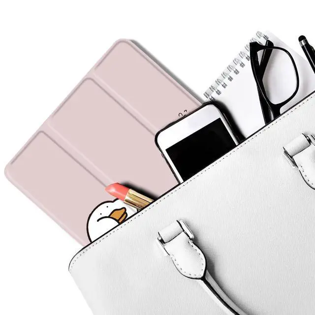 Alt view image 5 of 5 - MAYCARI Cartoon Duck Case for iPad Air5/Air4 with Pencil Holder, Cute for iPad 10.9 Inch 2022/2020 Protective Case with Soft TPU Back, Auto Sleep/Wake Cover Slim Shell