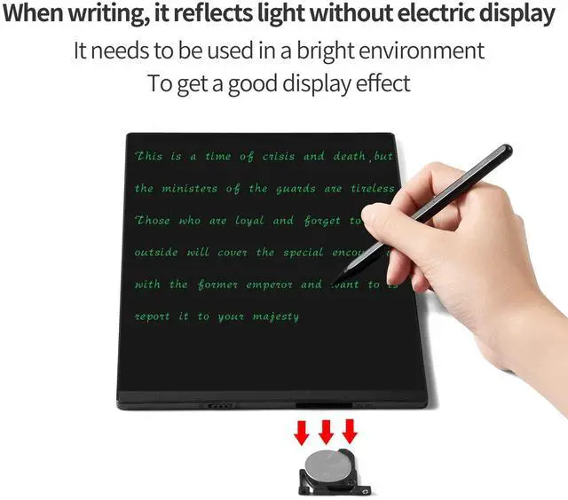 Alt view image 3 of 5 - Amoretti Sonnet LCD Writing Tablet, 11.5in Double Display Erasable Reusable Electronic Drawing Pads, Electronic scratchpad for Kids and Adults Black